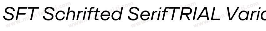SFT Schrifted SerifTRIAL VariableRo字体转换